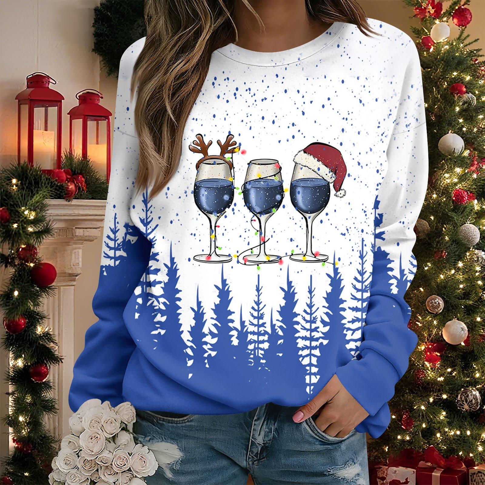 

Женские топы Женский свитшот с длинным рукавом Повседневный с круглым вырезом Свободного кроя Пуловер Флисовые топы XXL