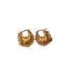 Minimalist European & American Brass Gold-Plated Horn Earrings & Cuffs