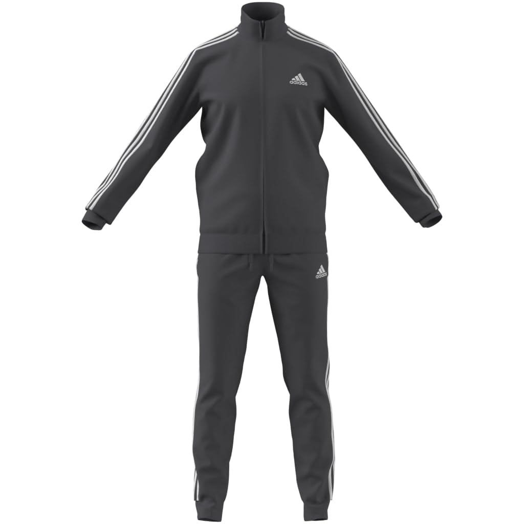 Adidas Tricot Tracksuit Gray Five Size 28898 Men's Fleece-Lined Set, (HT6650), 2L,