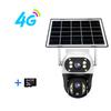 V380 Outdoor Home Garden Monitoring Dual Lens Full Color Night Vision 4G/Wifi Remote Solar Camera