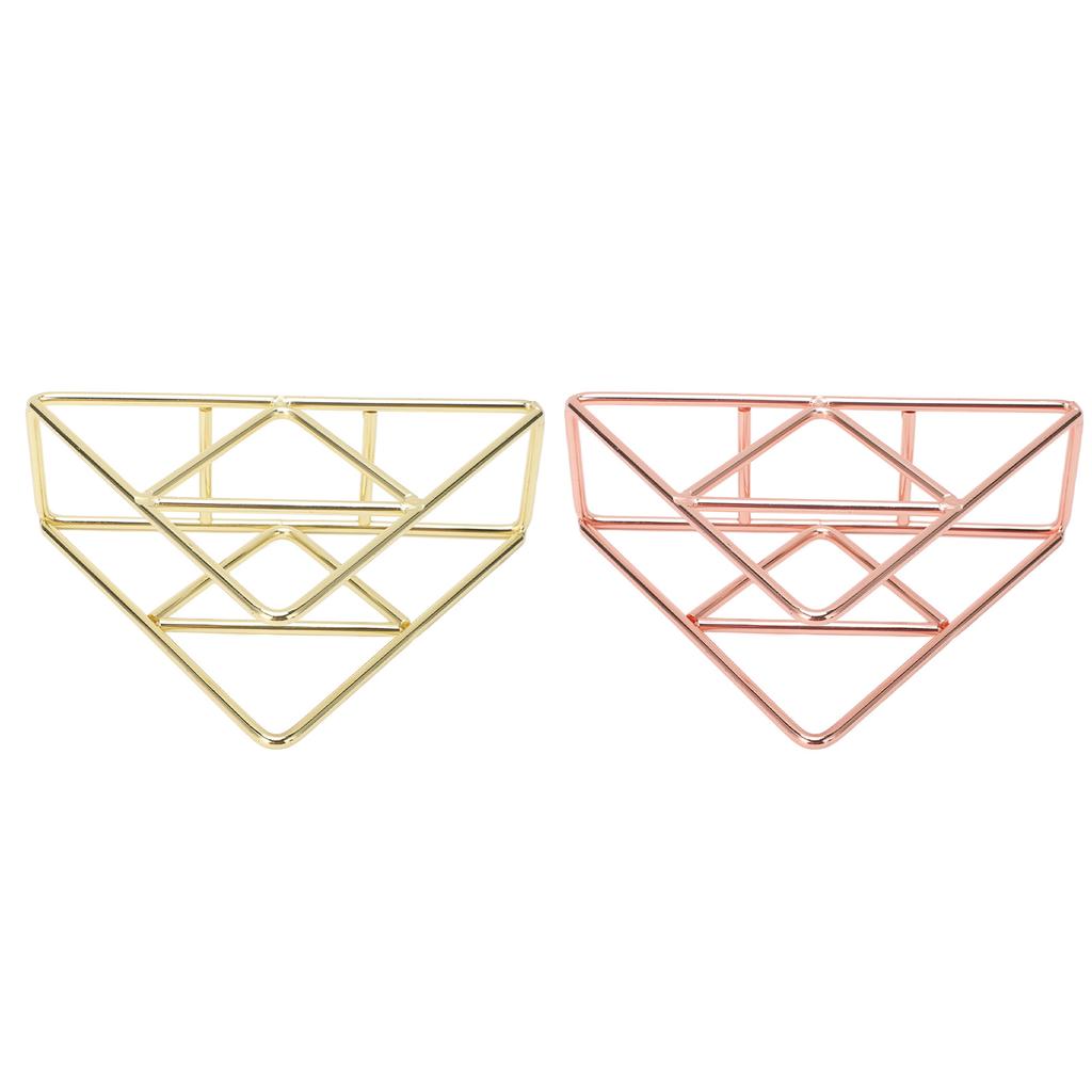 Napkin Holder Fashion Thickened Widened Triangular Freestanding Metal Wrought Iron Vertical Tissue H