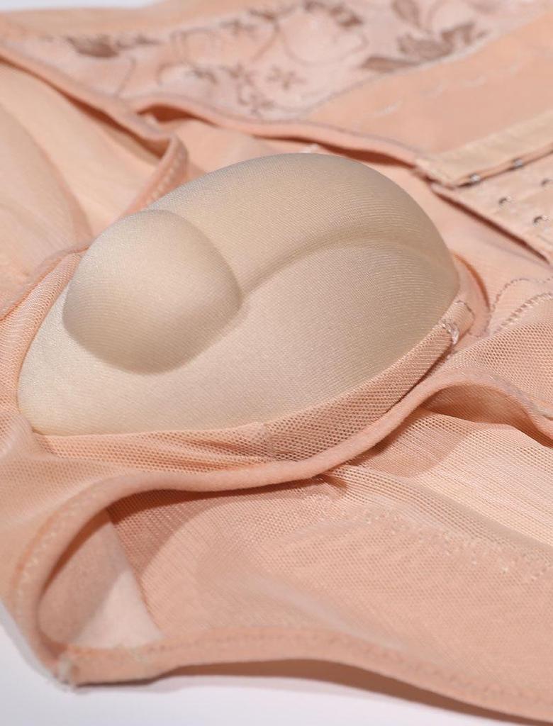 Pánské spodní prádlo s vysokým pasem pro kontrolu bříška s 3D U-tvarovaným pouzdrem a designem pro zvednutí hýždí