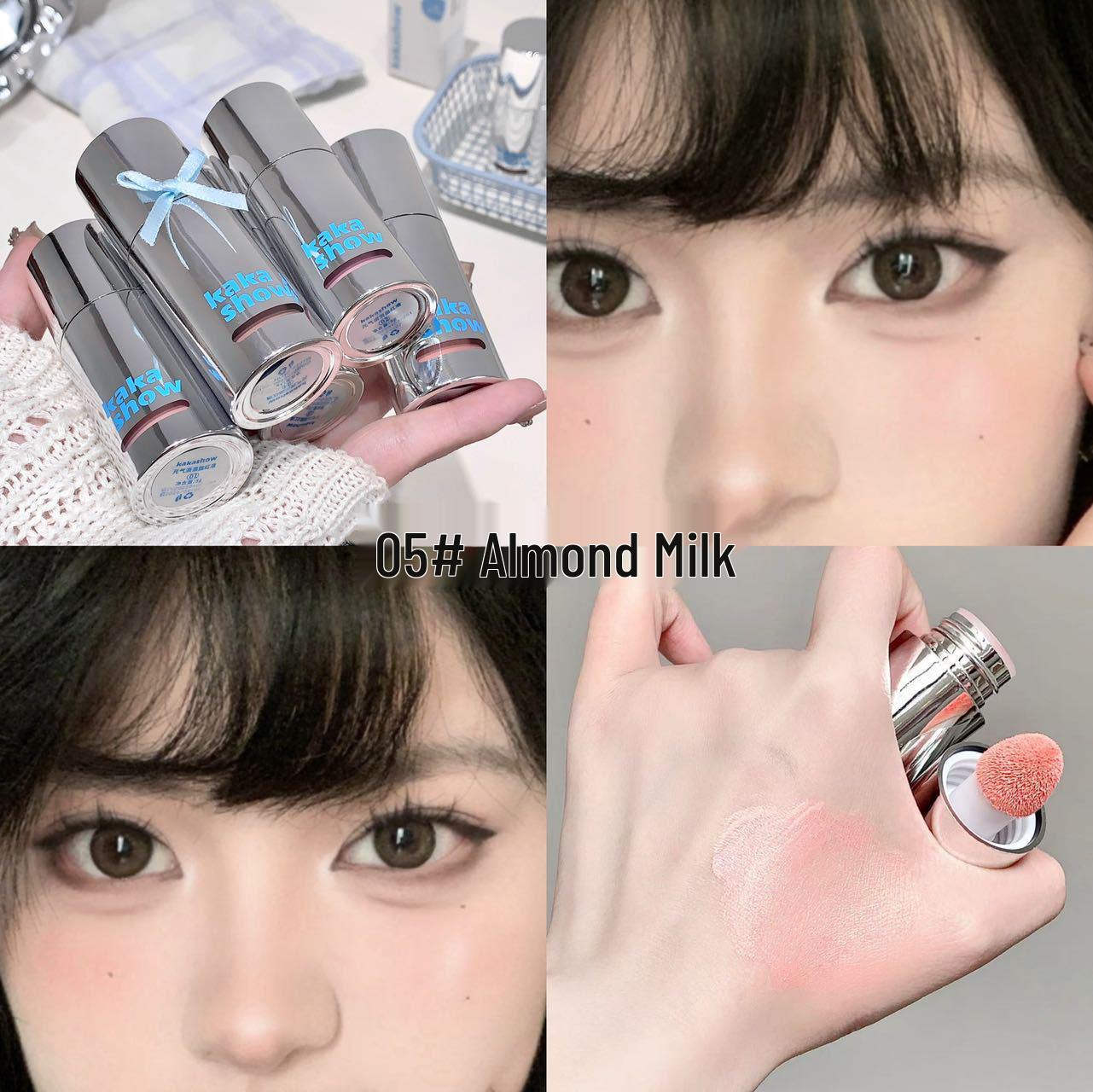 Kakashow Жидкие румяна с аппликатором-спонжем – Корейский стиль, водяное сияние