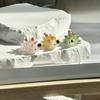 Yousheng Hand Blown Hedgehog Figurine Mini Glass Animal Sculpture Collectible Gift for Home Bedroom Tabletop Decor