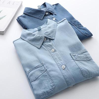 Damen locker gewaschene Jeansjacke - Weiche, vielseitige Oberbekleidung für Frühling & Herbst