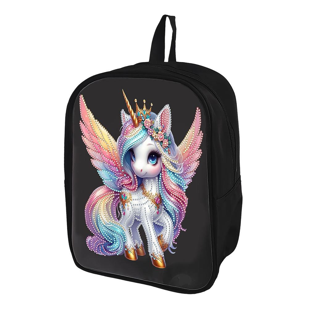 

Mermaid Special Shape Diamond Painting Backpack DIY Rhinestones Shoulder Backpack Diamond Painting Book Bag for Beginners