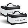 Double Zipper Battery Safe Guard Pouch Waterproof Battery Storage Box  Fireproof Protection