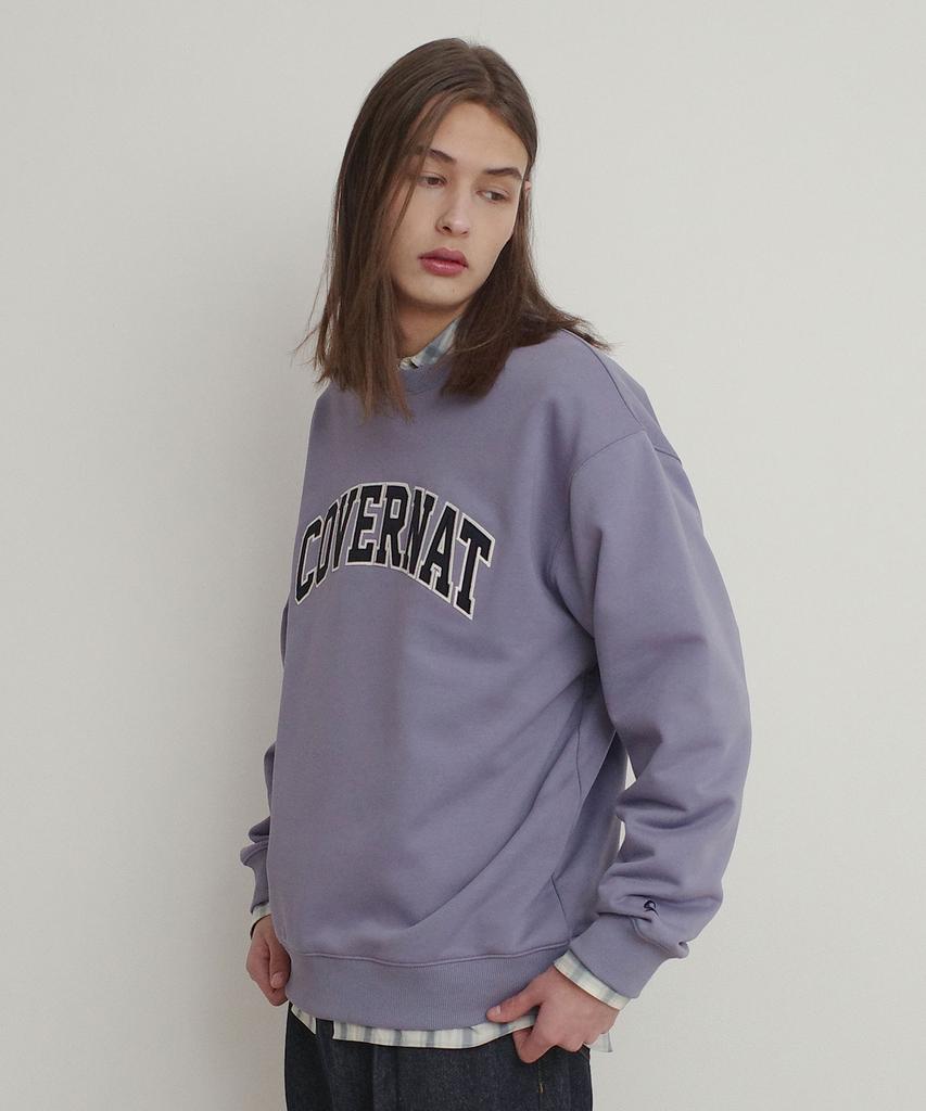 COVERNAT Arch Logo Sweatshirt Purple