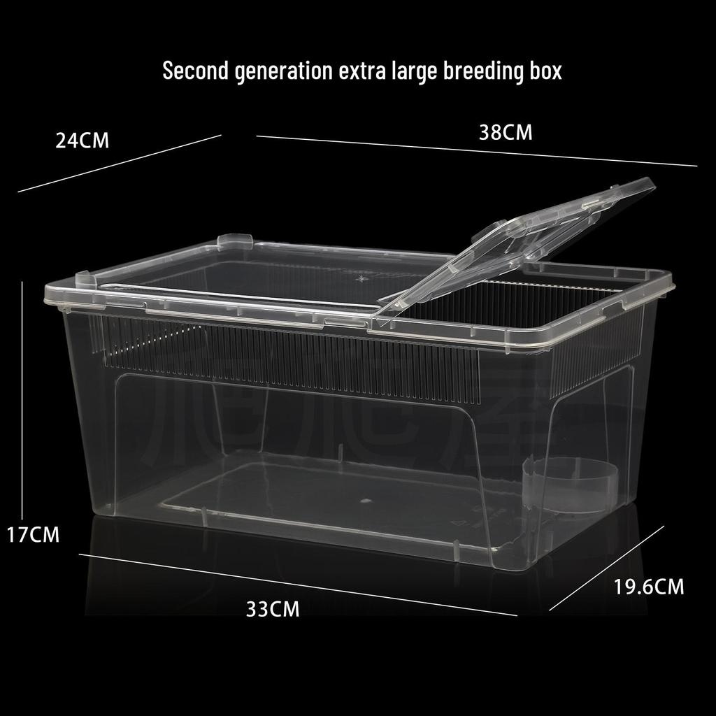 2nd Gen Reptile Breeding Box for Spiders, Frogs, Snails, Silkworms, Geckos, Snakes, and Turtles