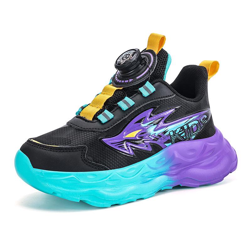 Chaussures de Running Imperméables en Cuir pour Garçons - Tendance Automne/Hiver 2025, Baskets de Sport Antidérapantes pour Enfants Moyens/Grands