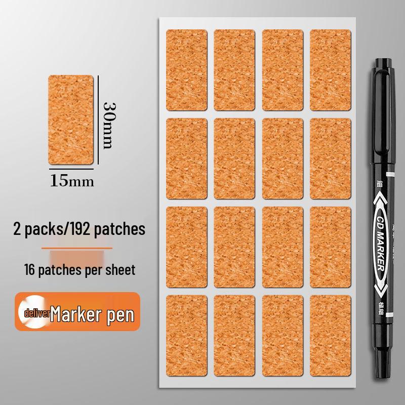 Waterproof Cork Label Stickers: No Residue, Oil-Proof, Self-Adhesive Kitchen Labels