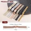 [uxcell] Stainless Steel 16mm Quick Release Metal Watch Band with Butterfly Clasp, Replacement Strap with Removal Tool, Rose Gold, Men's & Women's