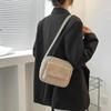 1 Pcs Small Fashion Lambs Wool Fluffy Fur Winter Female Bag Designer Handbags New Plush Fabric Women's Shoulder Crossbody Bag