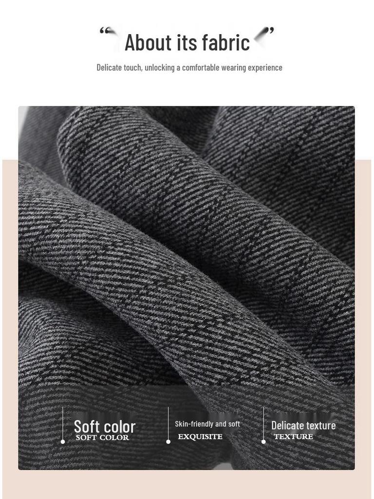 Women's High-Waist Elastic Stretch Pants - Winter Thickened, Loose Straight Fit for Middle-Aged & Elderly