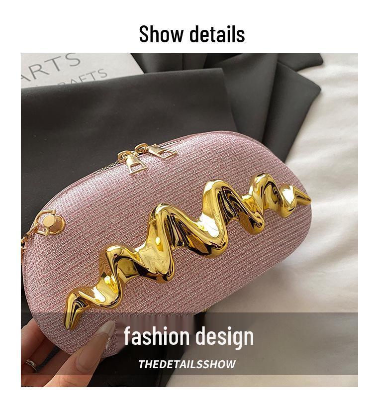 2026 Women's Personalized Wave Pattern Evening Crossbody Bag