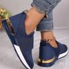 Summer Women's Elastic Mesh Surface Casuals Rubber Soft Sole Breathable Slip On Sneakers Solid Color Flat Casual Shoes for Women