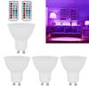 3W RGB Color Changing LED Spotlight Bulb with Remote Control for Bedroom Corridor Hotel Bar 85265V(GU10 RVB blanc chaud)