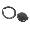 Car Fuel Filler Door Cap Kit 68250120AA Fuel Tank Filler Door Cover Auto Replacement Supplies Carbon Fiber Style