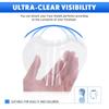 50 Pezzi Visiera Doccia Viso per Trucco Monouso in Plastica Visiera Doccia Trasparente Copri Viso per Lacca per Capelli Salone Extension Ciglia Strumento per Styling
