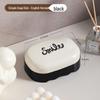 Creative Smiley Face Portable Soap Dish with Lid - Multi-functional and Large Capacity