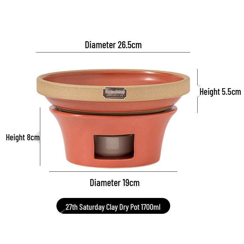 ZISIZ Ceramic Mini Hot Pot Set