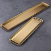Stainless Steel Rectangular BBQ Plate Korean Style Roasting Pan for Meat Snack Dessert Tray Sushi Dish for Home Kitchen