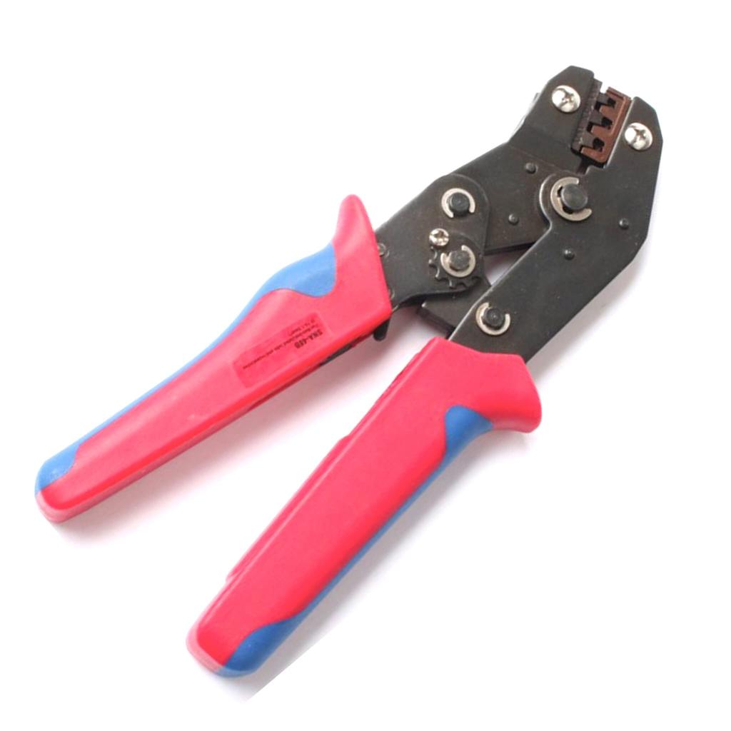 Deepa Set with Crimping Pliers for 100 Terminals 25 Electro and a Set for DIY and Motorcycles 3-Piece (0.8sq - 2.5sq), Ratchet-Type Taps, 3-Piece