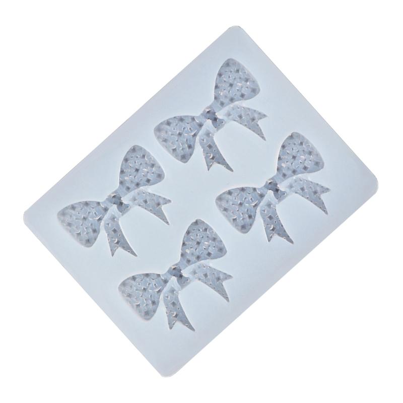 Bowknot Molds DIY Epoxy Resin Molds Silicone Molds Cake Molds Chocolate Molds Baking Molds for Fondant Decoration