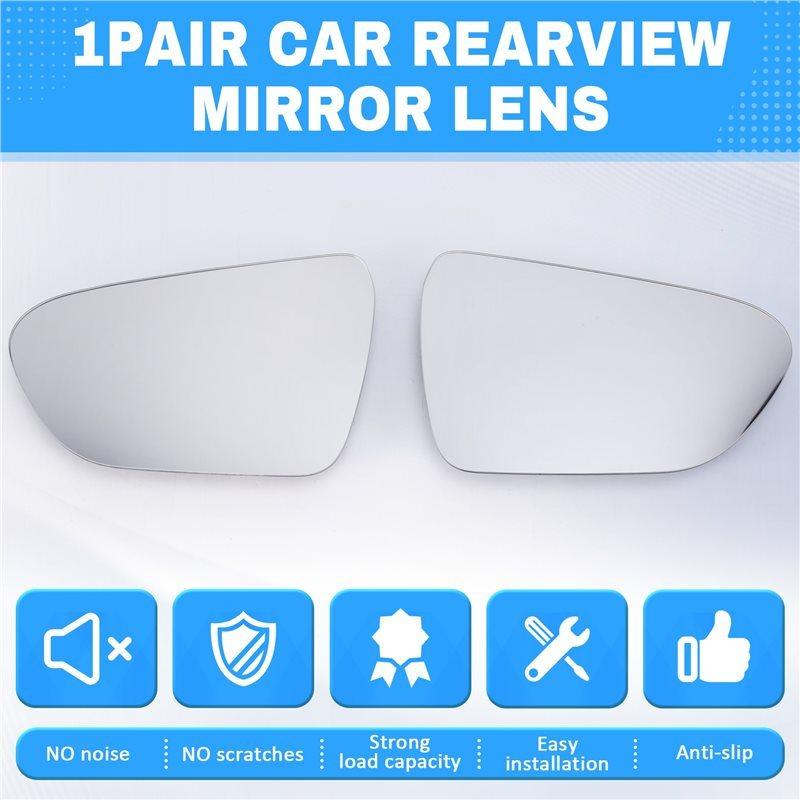 For Tesla Model 3 2017- Car Rearview Mirror Lens Reversing Mirror Glass Lens With Heating Replacement Parts