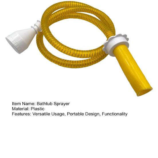 Bathtub Faucet Sprayer Attachment Portable Dog Shower Head Adapter No Installation Quick Bath Rinsing Tool