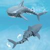 Non-Toxic Rc Shark 2.4G Simulation Remote Control Animals With Lights Submarine Robots Fish Electric Toys For Children Upgrade Spray Watertoy