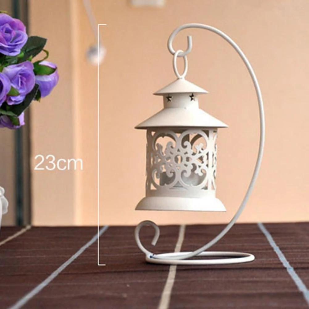 Hot Vintage Metal Hollow Out Candle Holder Candlestick Tealight Hanging Lantern Bird Cage Arts Tabletop Wedding Home Decorations