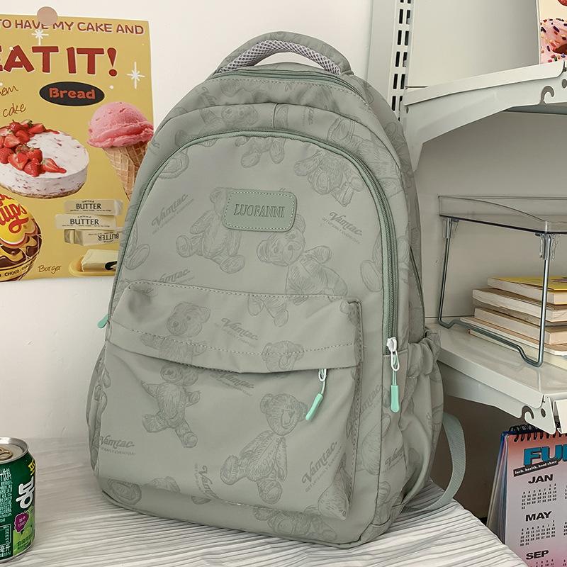 Children's Schoolbags Elementary School Students  Girls' High Ooking Junior High School Students' Printed Backpacks