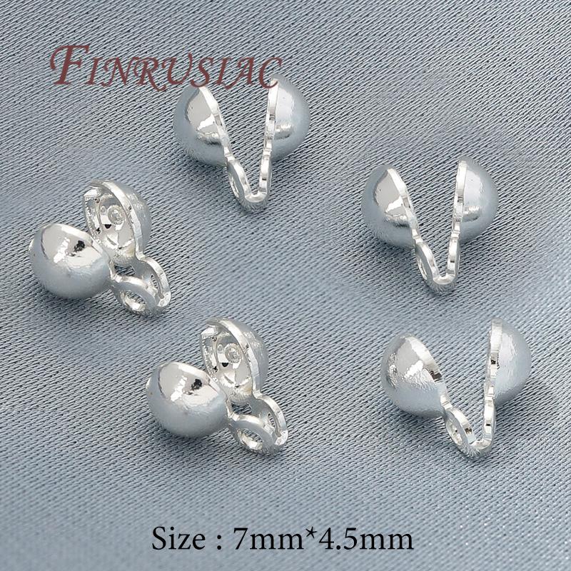 

Crimp Beads For Jewelry 18K Gold Plated Crimp Bead Cover Findings DIY Jewelry Making Supplies Bracelets Accessories 10 pieces