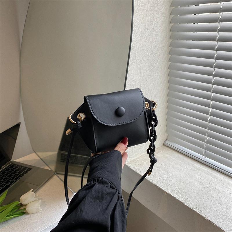 Mini Shoulder Bag Women's 2022 New Fashion Solid Color Simple Crossbody Bag Urban Minimalist Style