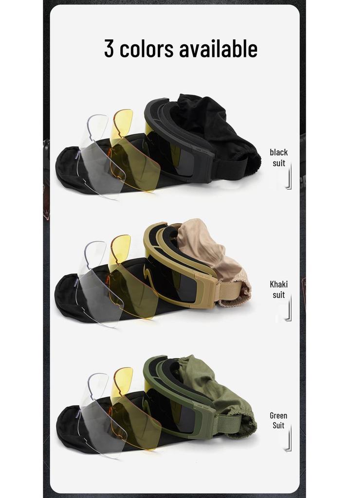 Anti-Fog Tactical Goggles: Military, Shooting, Paintball, Mountaineering, Sports, Wind Protection Glasses.