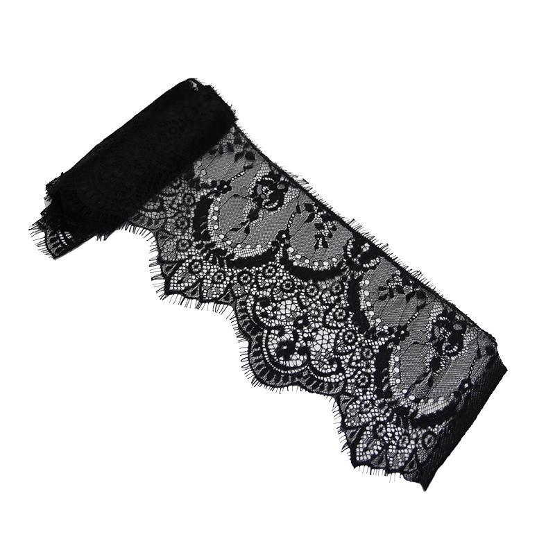 (3 meters/lot) width 160mm Floral Embroidered Eyelash Lace Ribbon Clothing Accessories lace material Handmade
