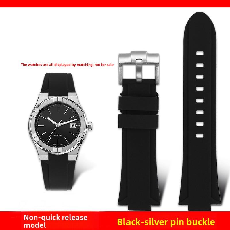 AI1108 Quick Release Metal Adapter Silicone Watch Band For Maurice Lacroix AIKON AI6008 AI6007 AI6038 AI6058 AI1018 Rubber Strap