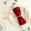 Yousheng 12Pcs Golden Napkin Rings Metal Circle Design Napkin Holders Buckles Family Dinner Wedding Party Table Decoration