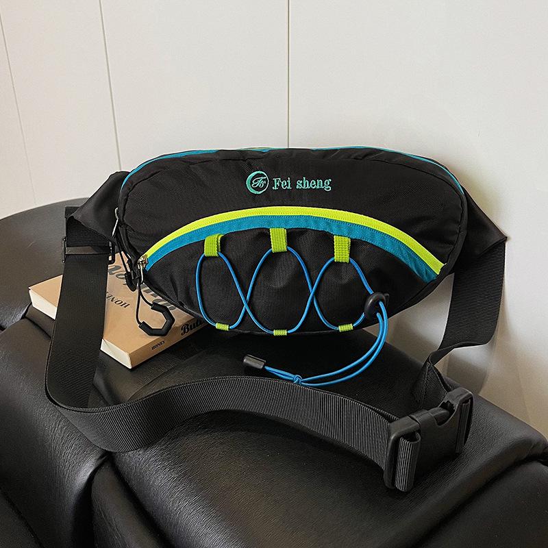 Women's Color Block Crossbody Chest Bag - Lightweight, Trendy for Outdoors & Cycling