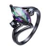 Vintage Bohemian Mystery Topas Regenbogen Ring Hochzeit Party Ringe für Frauen