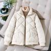 Stand-up Collar Short Down Padded Jacket Women's Loose Thick Warm  Padded Jacket