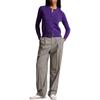 Polo Ralph Lauren FW24 Solid Color Logo Embroidered Single-Breasted Long Sleeve Knit Sweater Women Sweater Purple WMPOSWENDW20295-500