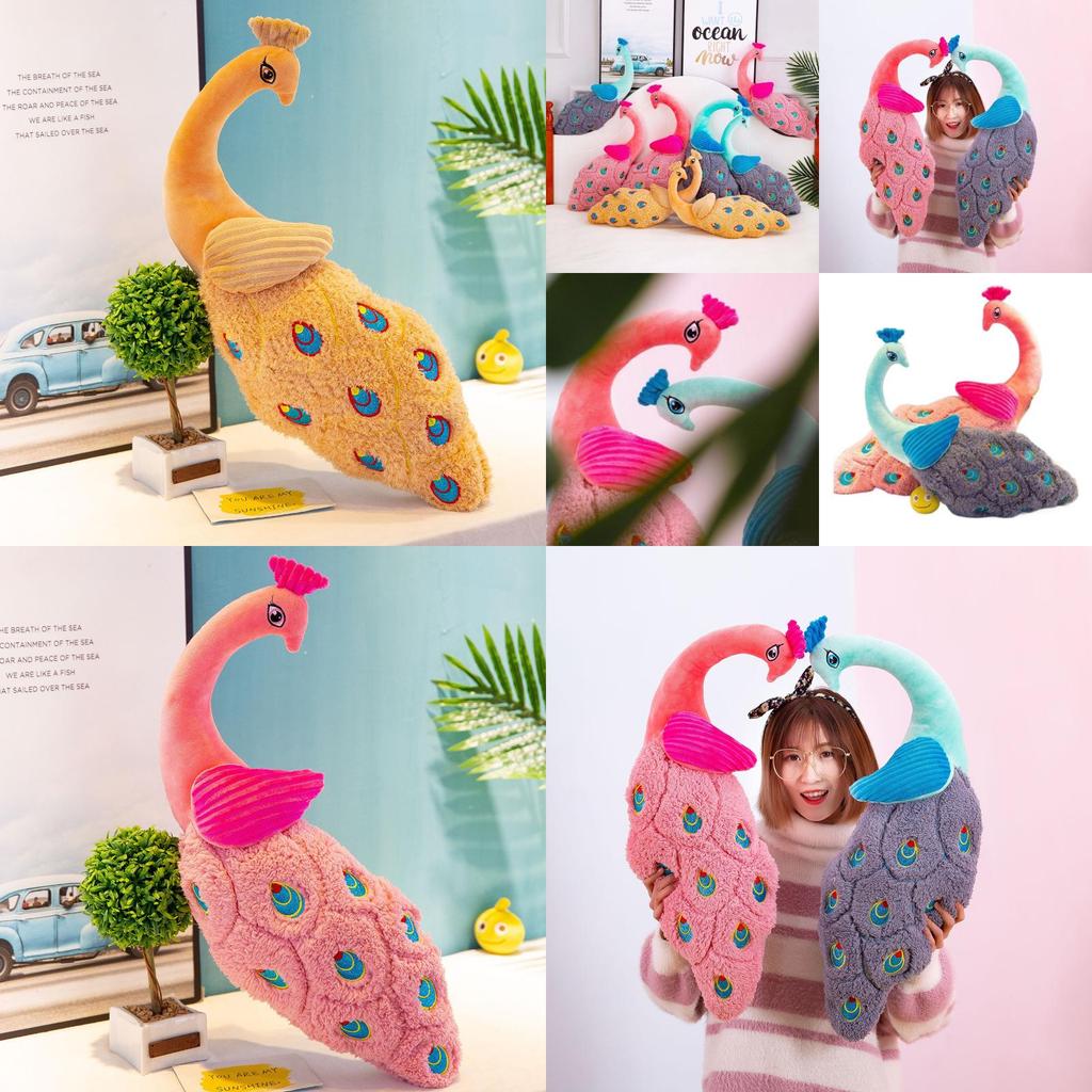 Peacock Plush Toy Collectors Soft Stuffed Animal For Kid And Fans
