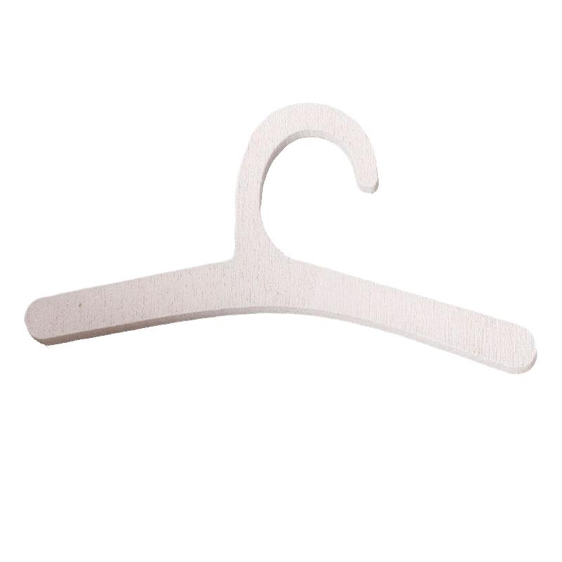 10 Stück Puppenhaus 1/12 Möbel Spielzeug Holz Weiß/Schwarz Puppenkleiderständer Cosplay Mini Kleiderorganisator Geschenk Miniaturmodell