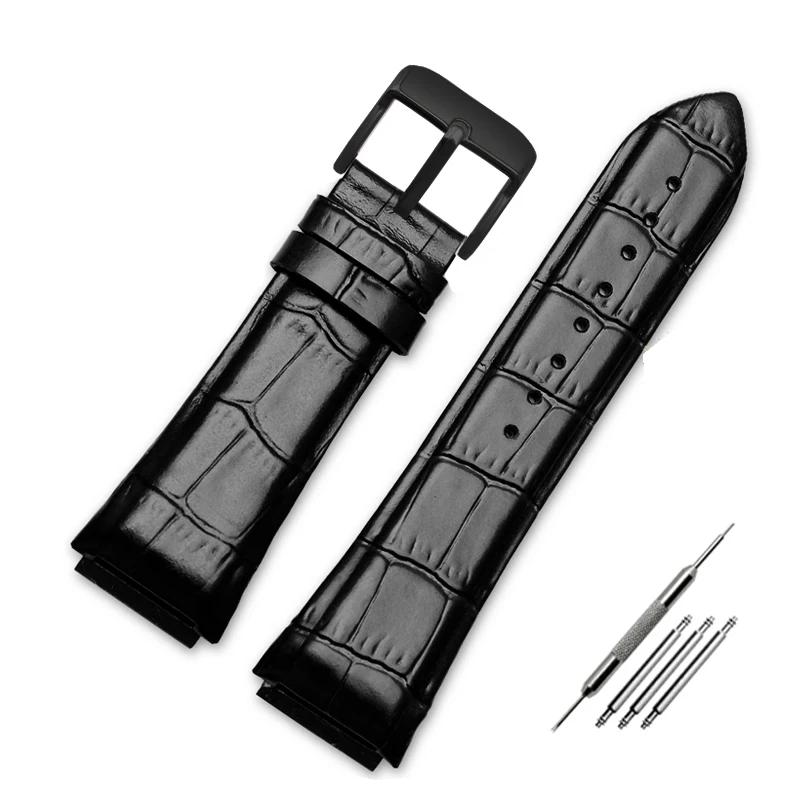 Классический 22 мм синий ремешок из натуральной кожи для часов GUESS W0040G3 W0247G3 — фото 13