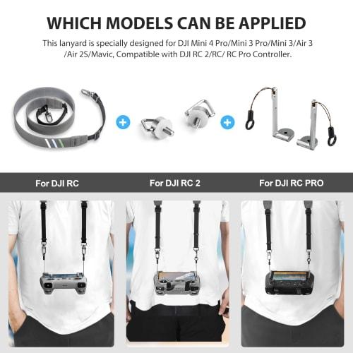 STARTRC RC 2 Strap for DJI Mini 3/Air 3S/Neo/Mini 4 Pro, Transmitter Strap, Balance Strap, Drone Remote Control Neck Strap with Upgraded Leather, Adju