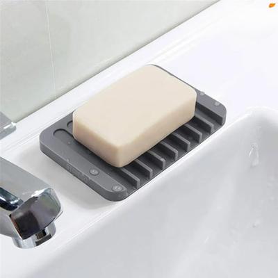 Soap Dish Storage Holder Soap Box Plate Tray Shower Soap Holder Draining Kitchen Sink Sponge Holder Bathroom Accessorie