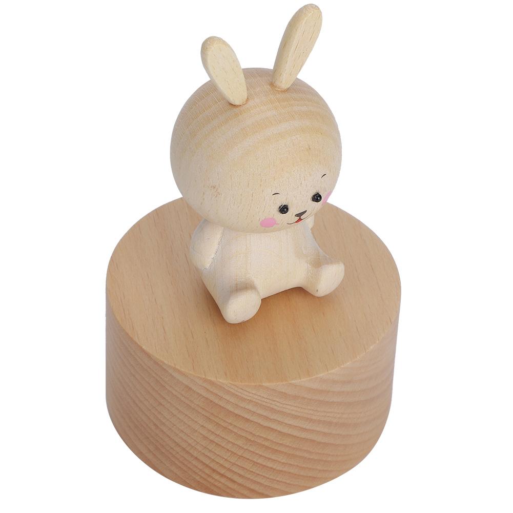 Animal Wooden Clockwork Music Boxes Children Kid Birthday Holiday Gifts Accessories