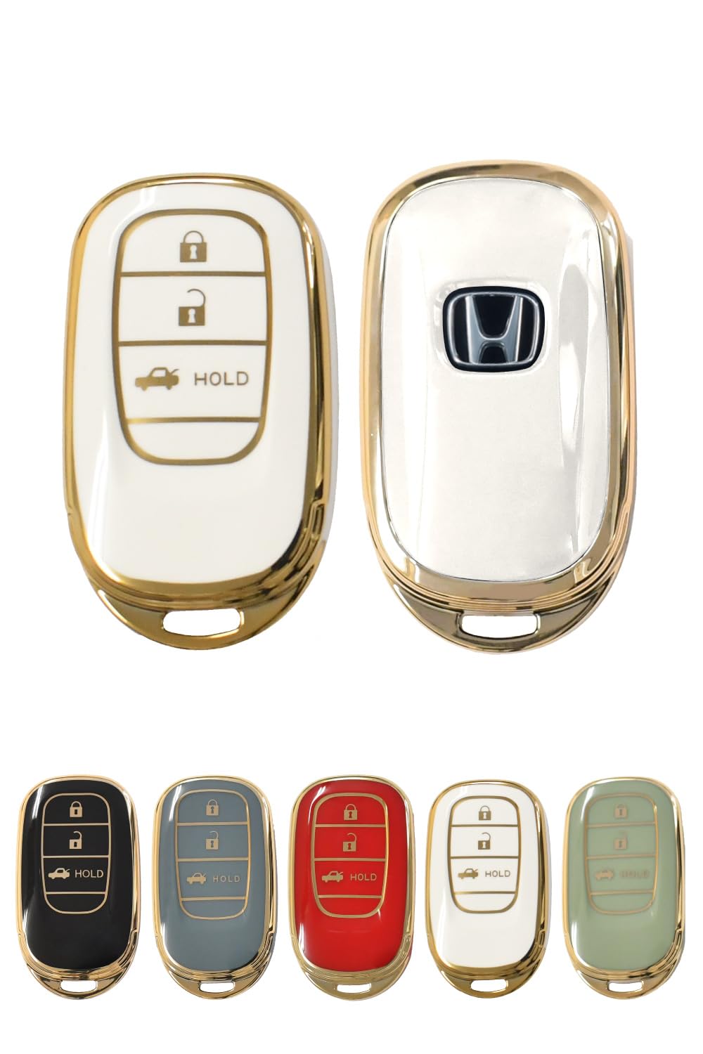 [shizukawill] DriveLife Smart Key Case Honda Key Case Key Chain Car Smart Key , white Honda (HO15) белый